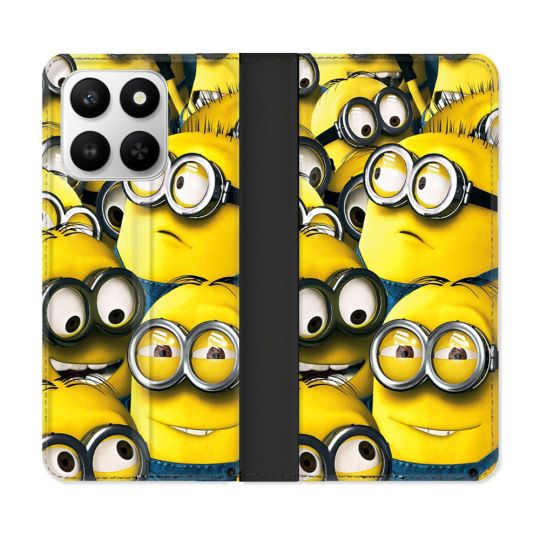 Housse cuir portefeuille Pour Honor 400 smart 5G Minions Groupe