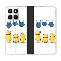 Housse cuir portefeuille Pour Honor 400 smart 5G Minions Nus