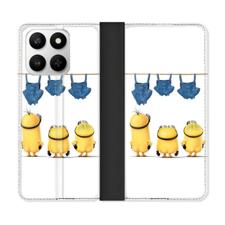Housse cuir portefeuille Pour Honor 400 smart 5G Minions Nus