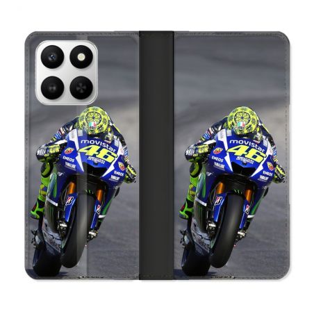 Housse cuir portefeuille Pour Honor 400 smart 5G Moto Course GP Wheeling 46
