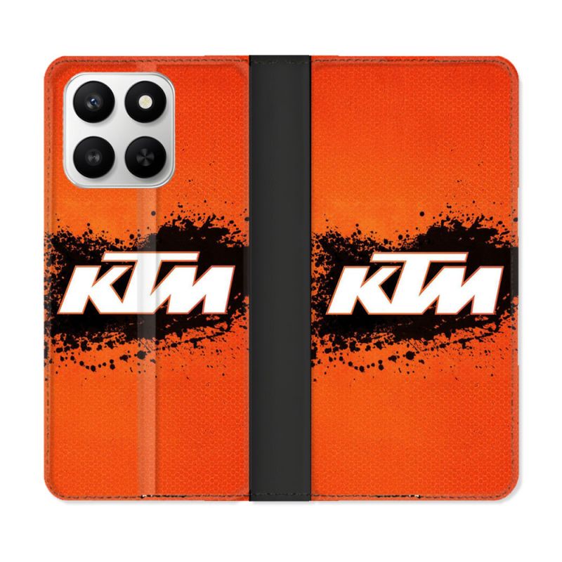 Housse cuir portefeuille Pour Honor 400 smart 5G Moto KTM
