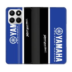 Housse cuir portefeuille Pour Honor 400 smart 5G Moto Yamaha