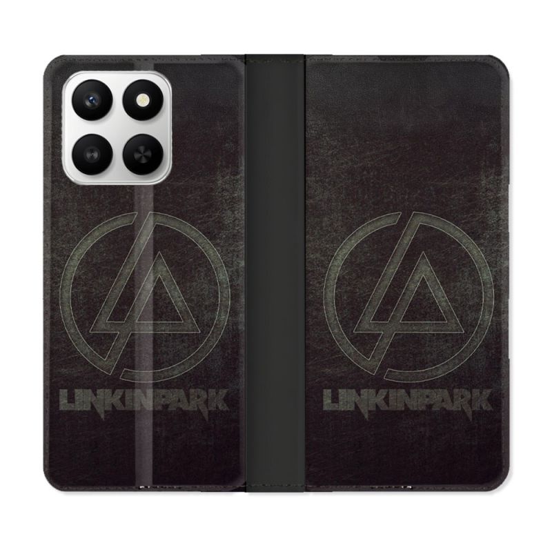 Housse cuir portefeuille Pour Honor 400 smart 5G Musique Rock Linkin Park