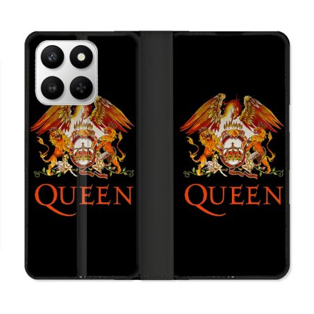 Housse cuir portefeuille Pour Honor 400 smart 5G Musique Rock Queen