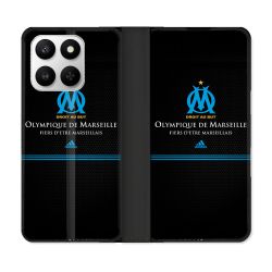 Housse cuir portefeuille Pour Honor 400 smart 5G Olympique Marseille OM Fier etre Marseillais