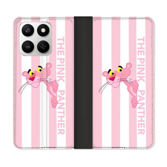 Housse cuir portefeuille Pour Honor 400 smart 5G Panthere Rose