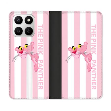 Housse cuir portefeuille Pour Honor 400 smart 5G Panthere Rose