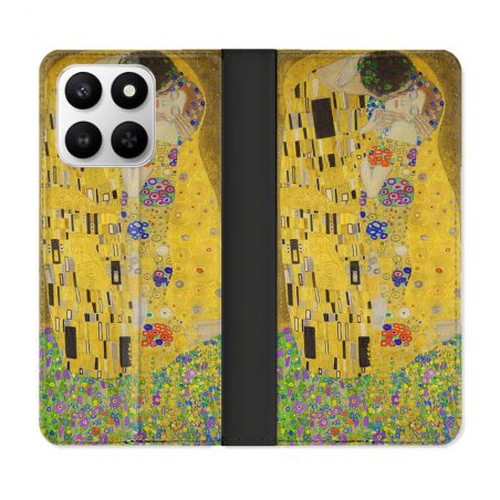 Housse cuir portefeuille Pour Honor 400 smart 5G Peinture Le Baiser