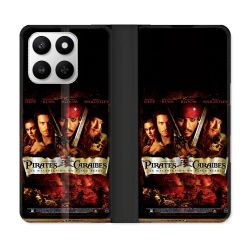 Housse cuir portefeuille Pour Honor 400 smart 5G Pirate Des Caraibes