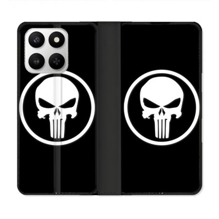 Housse cuir portefeuille Pour Honor 400 smart 5G Punisher
