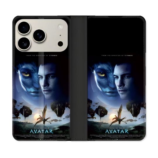 Housse cuir portefeuille Pour Iphone 17 Pro Avatar