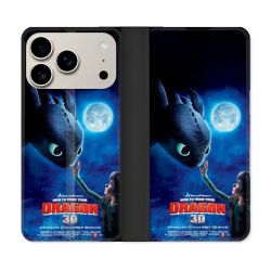 Housse cuir portefeuille Pour Iphone 17 Pro Dragons Affiche