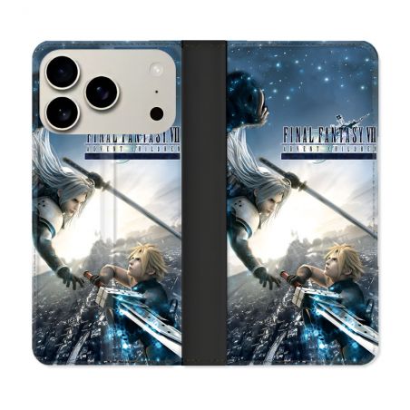 Housse cuir portefeuille Pour Iphone 17 Pro Final Fantaisy