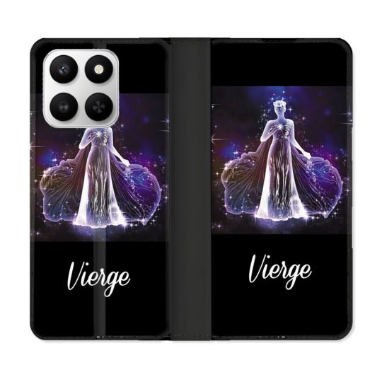 Housse cuir portefeuille Pour Honor 400 smart 5G Signe Zodiaque 2 Vierge
