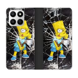 Housse cuir portefeuille Pour Honor 400 smart 5G Simpson Bart