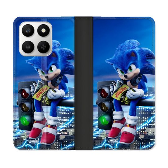 Housse cuir portefeuille Pour Honor 400 smart 5G Sonic