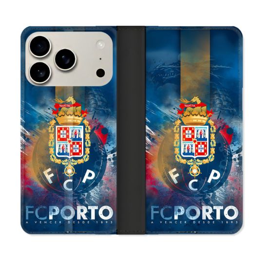 Housse cuir portefeuille Pour Iphone 17 Pro Foot FC Porto