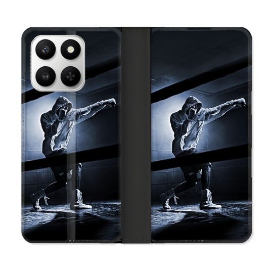 Housse cuir portefeuille Pour Honor 400 smart 5G Sport Boxe Poing