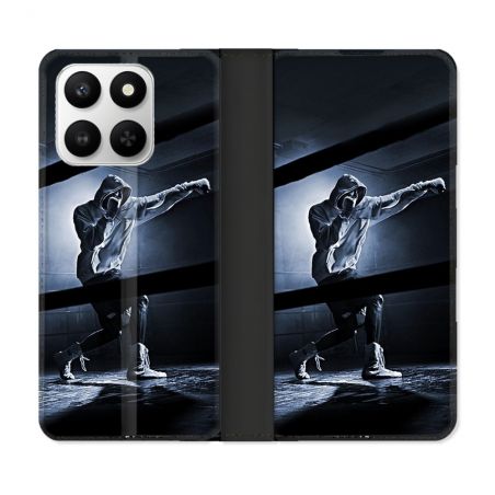Housse cuir portefeuille Pour Honor 400 smart 5G Sport Boxe Poing