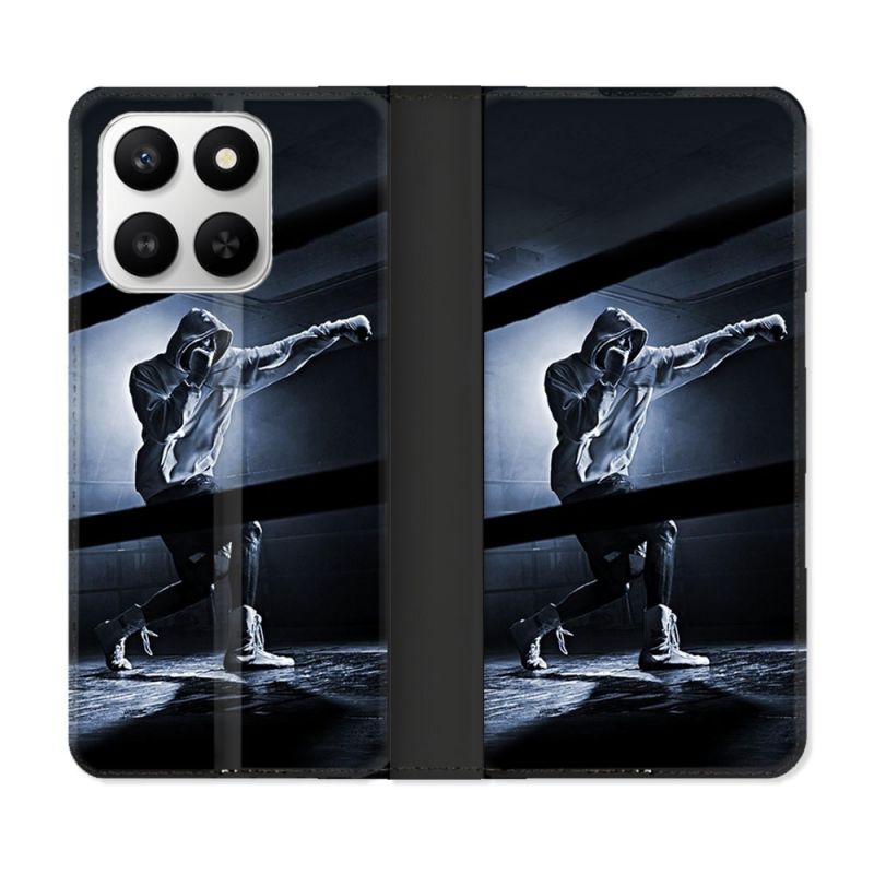 Housse cuir portefeuille Pour Honor 400 smart 5G Sport Boxe Poing
