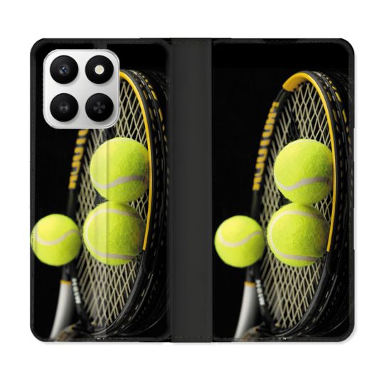 Housse cuir portefeuille Pour Honor 400 smart 5G Sport Tennis Balls