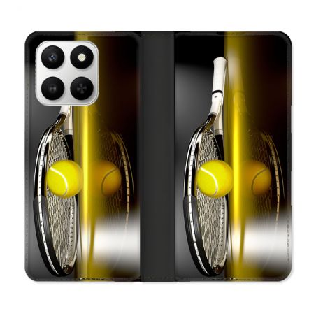 Housse cuir portefeuille Pour Honor 400 smart 5G Sport Tennis Reflet