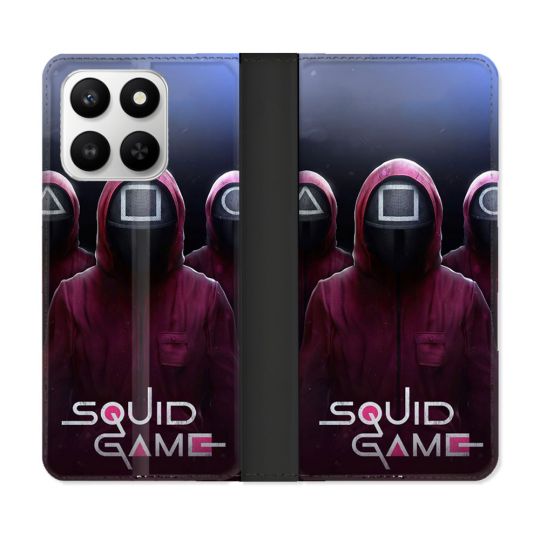 Housse cuir portefeuille Pour Honor 400 smart 5G Squid Game