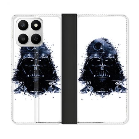 Housse cuir portefeuille Pour Honor 400 smart 5G Star Wars - Dark Vador Blanc
