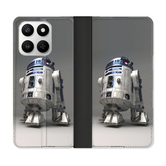 Housse cuir portefeuille Pour Honor 400 smart 5G Star Wars - R2D2