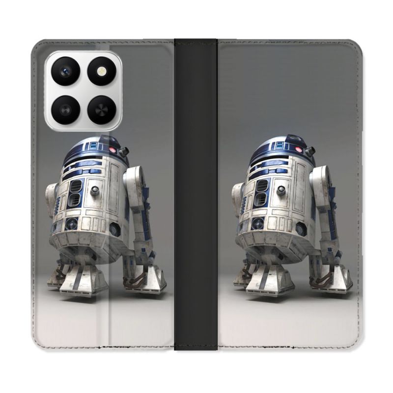 Housse cuir portefeuille Pour Honor 400 smart 5G Star Wars - R2D2