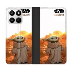 Housse cuir portefeuille Pour Honor 400 smart 5G Star Wars - Yoda bebe soleil