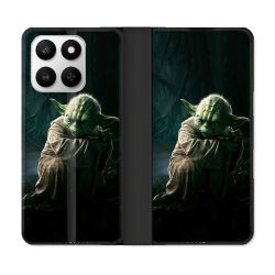 Housse cuir portefeuille Pour Honor 400 smart 5G Star Wars - Yoda sombre