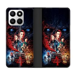 Housse cuir portefeuille Pour Honor 400 smart 5G Stranger Things Affiche 4