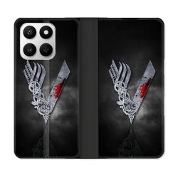Housse cuir portefeuille Pour Honor 400 smart 5G Viking