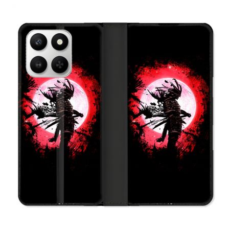 Housse cuir portefeuille Pour Honor 400 smart 5G Voyage Japon Samourai