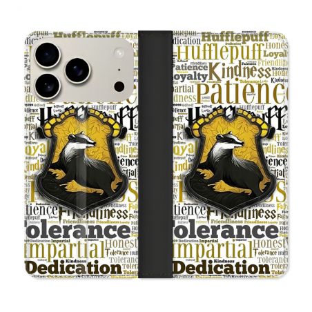 Housse cuir portefeuille Pour Iphone 17 Pro Harry Potter Poursouffle