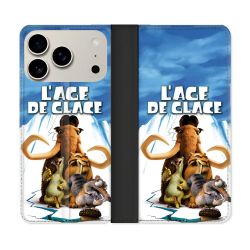 Housse cuir portefeuille Pour Iphone 17 Pro L'âge de Glace Affiche