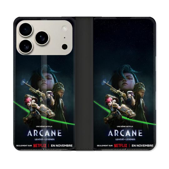 Housse cuir portefeuille Pour Iphone 17 Pro Max Arcane Affiche