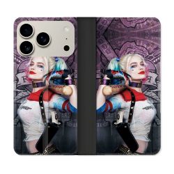 Housse cuir portefeuille Pour Iphone 17 Pro Max Harley Quinn Batte