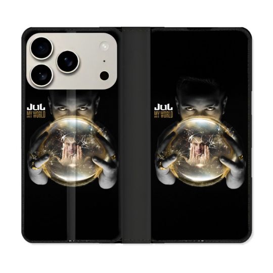 Housse cuir portefeuille Pour Iphone 17 Pro Musique Jul Affiche