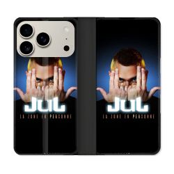 Housse cuir portefeuille Pour Iphone 17 Pro Musique Jul Signe