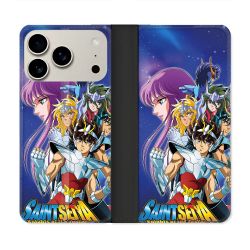 Housse cuir portefeuille Pour Iphone 17 Pro Max Les Chevaliers Du Zodiaque