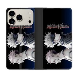 Housse cuir portefeuille Pour Iphone 17 Pro Max Manga Jujutsu Kaisen