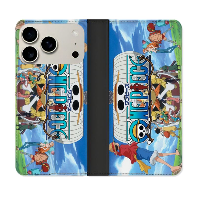 Housse cuir portefeuille Pour Iphone 17 Pro Max Manga One Piece Sunny