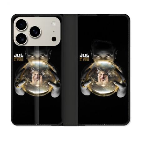 Housse cuir portefeuille Pour Iphone 17 Pro Max Musique Jul Affiche