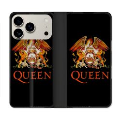 Housse cuir portefeuille Pour Iphone 17 Pro Max Musique Rock Queen