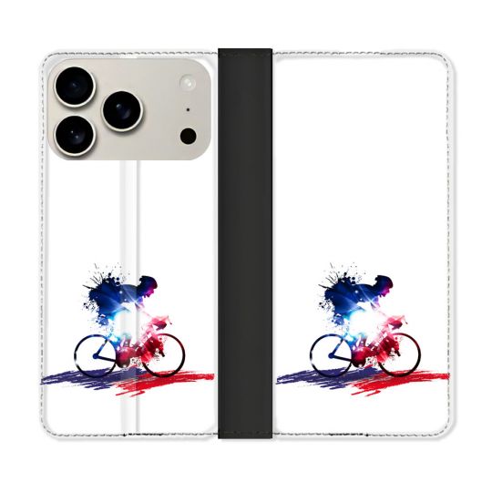 Housse cuir portefeuille Pour Iphone 17 Pro Max Sport Cyclisme France