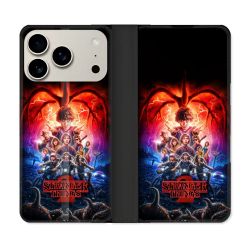 Housse cuir portefeuille Pour Iphone 17 Pro Max Stranger Things Affiche 2