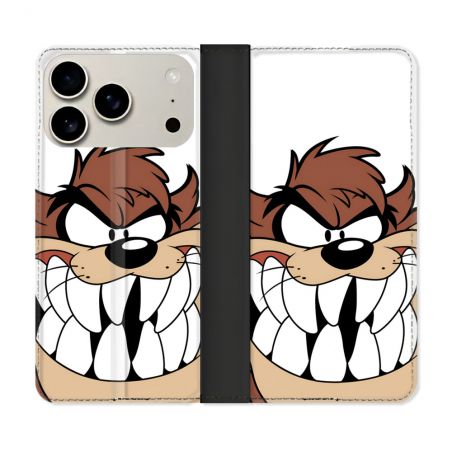 Housse cuir portefeuille Pour Iphone 17 Pro Max Taz