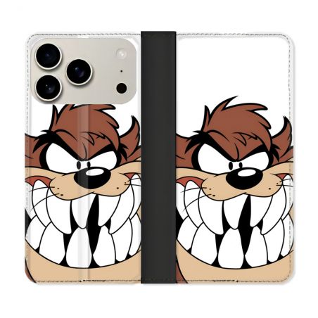 Housse cuir portefeuille Pour Iphone 17 Pro Taz